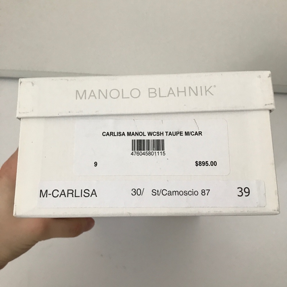 ✨SOLD✨ Manolo Blahnik Carolyne Slingback Leather Pumps - Picture 8 of 10